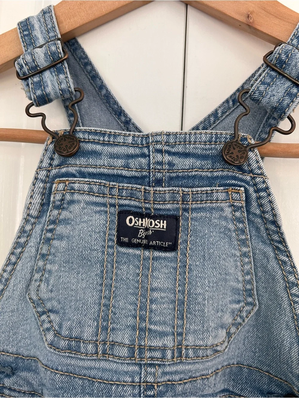 Osh Kosh ligh wash denim overalls 12 months